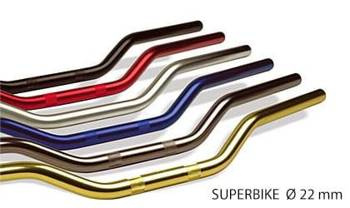 TRW Lucas KIEROWNICA ALUMINIOWA 22MM SUPERBIKE KOLOR CZERWONY - STARY KOD MCL101R