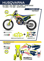 UFO Komplet plastików + okleina HUSQVARNA TC 125/250 19-22 / FC 250/350/450 19-22
