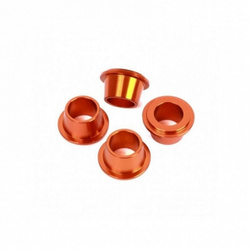 SCAR Aluminiowe tulejki montażowe mocowań kierownicy do półek KTM 125 / 150 / 250 SX '16-'22, 250 / 350 / 450 SXF '16-'22, 690 Enduro R '19-'25, 690 SMC-R '19-'25 kolor pomarańczowy