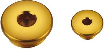 Accel Korki inspekcyjne silnika złote / Suzuki DRZ 400 / LTZ 400