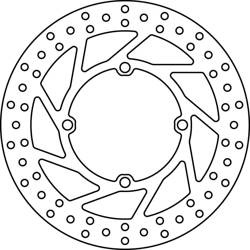 TRW Lucas TARCZA HAMULCOWA PRZÓD KAWASAKI / SUZUKI ( NG798 / 798001G )