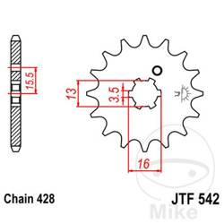 Zębatka przednia JT JTF542.10 (10Z)