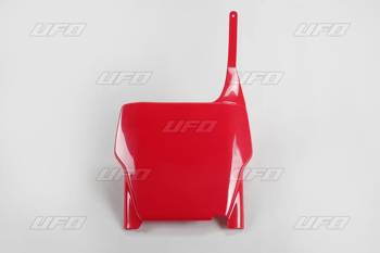 Plastron UFO, pole numerowe przód do Honda CR 125/250 '04-'07 / CRF 250450 '04-'07 kolor czerwony