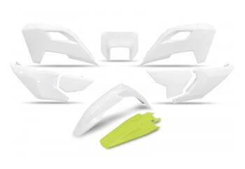 Komplet plastików UFO dla Husqvarna TE 150 / 250 / 300 '24, FE 250 / 350 / 450 / 501 '24 kolor biały