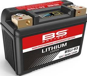 Akumulator Litowo-Jonowy BS BSLI-03 Zamiennik YTX7A-BS,YT7B-BS,YT9B-BS,YTX9-BS,YB9-B,YT7B-4,YT9B-4) 36Wh,3Ah 210A