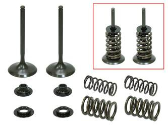 Zawory ssące [komplet zaworów + sprężyny + podkładki][stalowe] Honda CRF 450 X '05-'16  (MX-09503I) (35X5,45X84,6MM)