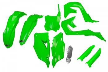 UFO Komplet plastików Kawasaki KXF 250 '21-24, KXF 450 '19-23 kolor zielony