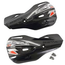 ZETA Osłony dłoni / Listki X2 do aluminiowych handbarów kolor czarny