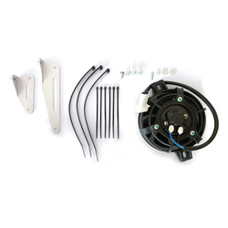 X-GRIP Zestaw wentylatora chłodnicy kompletny Pasuje do KTM TBI 150/300 '24-, EXCF '24-, Husqvarna TEI 150/300 '24-, FE '24-, GasGas EC 250/300 '24-, ECF 250/300 '24- X-GRIP