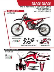 UFO Komplet plastików + okleina GAS GAS MC 125 21-22 / MC 250 22 / MCF 250/350/450 21-22