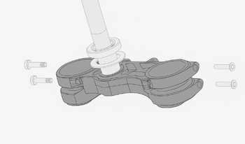 Stark Future Dolna półka kolumny kierownicy Stark Varg EX, MX 1.2