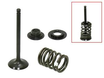 Zawory ssące [komplet zaworów + sprężyny + podkładki][stalowe] Honda CRF 110 F '13-'23  (MX-09558IK) (25,5X4,98X76,6MM)