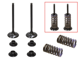 Zawory ssące [komplet zaworów + sprężyny + podkładki][stalowe] Honda CRF 150 R / RB '07-'23  (MX-09545I) (25,92X4,44X77,98MM)