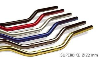 TRW Lucas KIEROWNICA ALUMINIOWA 22MM SUPERBIKE KOLOR CZARNY - STARY KOD MCL103S