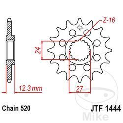 Zębatka przednia JT JTF1444.15 (15Z)