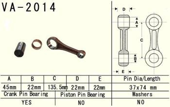 Vesrah Korbowód YAMAHA YFM 600 GRIZZLY 98