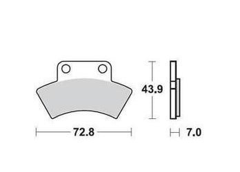 ProX Klocki Hamulcowe Tylne Polaris Scrambler/Sportsman 400 '94-97