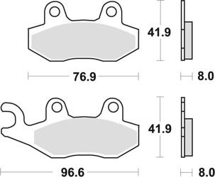 TRW Lucas Klocki hamulcowe KH135 / KH214