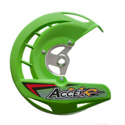 Accel Zielona Osłona Tarczy Hamulcowej Przód/Kawasaki KXF 250/450 ['06-'18]