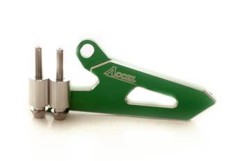 Osłona zębatki przedniej zielona Accel / Kawasaki KX 125 [03-08] / KX 250 [05-08] / KX 450F [06-16]