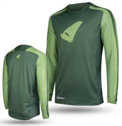 UFO Koszulka rowerowa Terrain LV1 długi rękaw kolor zielony