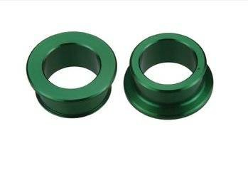 Accel Zielone Tulejki Dystansowe Koła Tył / Kawasaki KX/KXF '03-'18 / Suzuki RMZ 250 '04-'06