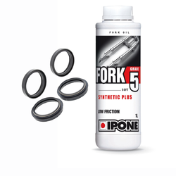 Zestaw: 25-146 All Balls uszczelniacze KTM/Husqvarna/Gas Gas + IPONE Olej do Lag 5W 1L