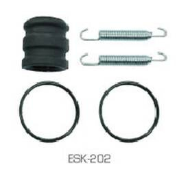 Accel / Zestaw naprawczy wydechu / Yamaha YZ 250 '01- / YZ 125X '16- / Kolor czerwony