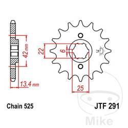 Zębatka przednia JT JTF291.15 (15Z)