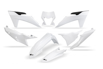 UFO Komplet plastików KTM EXC 150 / 250 / 300 '24, EXC-F 250 / 350 / 450 / 500 '24 kolor biały