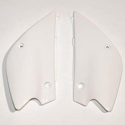 Boczki Tylne UFO dla Kawasaki KX 80 '98-'00 / KX 85 '01-'12, kolor biały