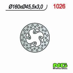 NG Tarcza hamulcowa KTM SX 65 98-16 TYŁ (160MM) (160X45,5X3) (4X6,5MM)