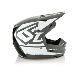 Kask cross 6D ATR-3 Hex czarny, szary, biały