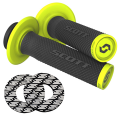 Zestaw Przykręcane manetki Lock On SCOTT SX II fluo + pianki antyodciskowe