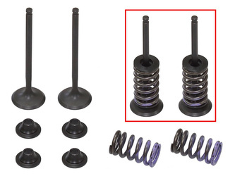 Zawory wydechowe [komplet zaworów + sprężyny + podkładki] Yamaha WRF 250 '15-'23, YZF 250 '14-'23, YZF 250 FX '15-'18 (MX-09553E)