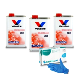 3 x Olej do filtra powietrza Valvoline 1L + rękawiczki nitrylowe gratis