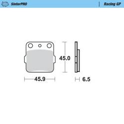 Moto-Master Klocki hamulcowe tył YAMAHA YZ 80/85 93-19 / YZ 65 19-20