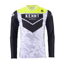 Kenny Racing bluza cross model Performance Stone White kolor szary/czarny/żółty