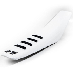 Onegripper RIBBED Gumowe Poszycie siedzenia KTM Husqvarana Gas Gas Sherco Beta kolor: biały,czarny