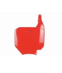 Plastron UFO / Pole Numerowe Przód Honda CR 80 '96-'02 / CR 85 '03-'09 kolor czerwony
