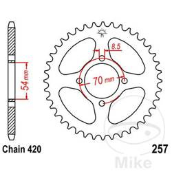 Zębatka tylna stalowa JT JTR257.36 ilość zębów 36Z