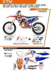 UFO Komplet plastików + okleina KTM SX/SXF 125/150/250/350/450 19-22