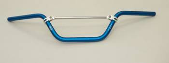 Accel / Niebieska Kierownica Aluminiowa [22.2mm] / z Poprzeczką / ATV Wysoka