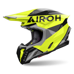 Kask cross Airoh Twist 3 King – żółty fluo/szary/czarny / połysk