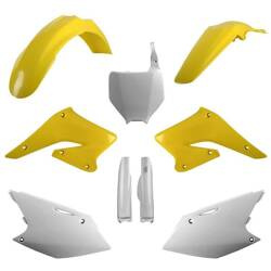 Pełny komplet plastików Suzuki RMZ 250 '04-'06 Polisport żółty,biały