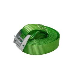 Biketec pas transportowy 25mm/4mb z klamrą samozaciskową kolor zielony (homologacja)