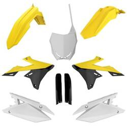 Pełny komplet plastików Suzuki RMZ 250 '19-'24 / RMZ 450 '18-'24 Polisport żółty,czarny,biały