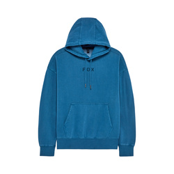 Bluza Z Kapturem Fox Wordmark Oversized Fleece Po  niebieski