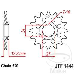 Zębatka przednia JT JTF1444.17 (17Z)