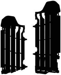 POLISPORT Kratki chłodnicy SUZUKI RMZ 450 18-19